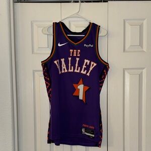 Nike Phoenix Suns Purple and Orange 'The Valley' Basketball Jersey Swingman
